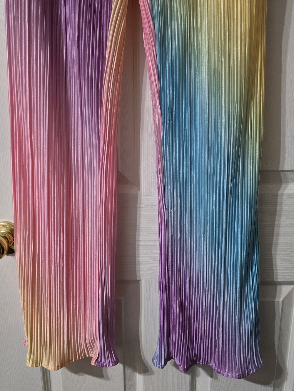 Dressed in LALA | Rainbow Daydream Matching Plissé Set, Baggy Fit, EUC! - Picture 11 of 16